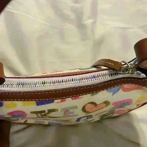 Dooney & Bourke Shoulder Bag w/ Rainbow Zipper - Picture 4 of 11